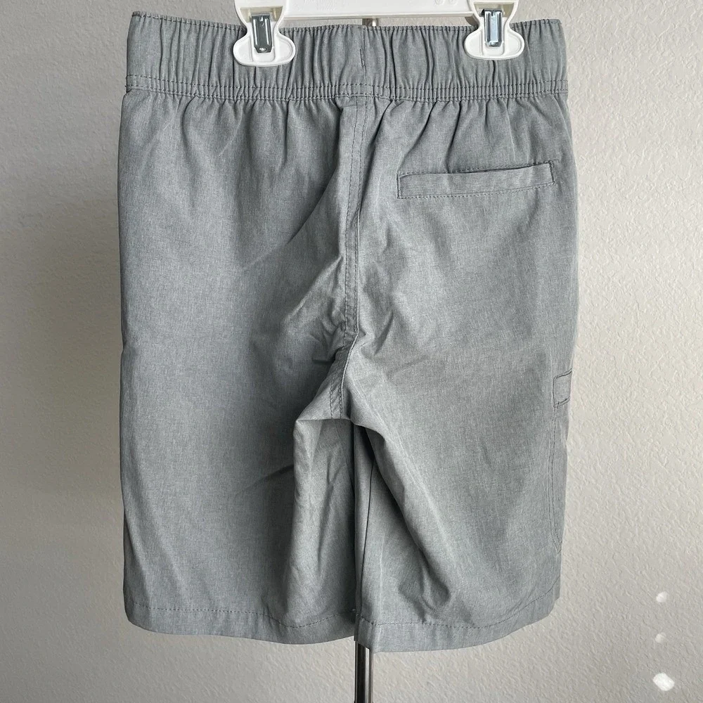 Tommy Hilfiger Boys Grey Pull On Drawstring Shorts Size S 8/10 Elastic Waist